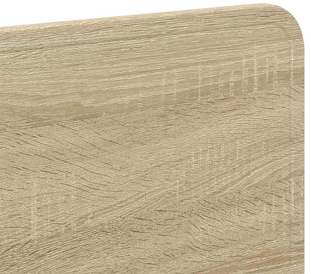 vidaXL Κεφαλάρι με κεφαλάρι Δρύς Sonoma 120 cm Επεξεργασμένο ξύλο