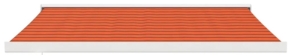 vidaXL Τέντα Πτυσσόμενη Πορτοκαλί/Καφέ 3,5 x 2,5 μ. Ύφασμα / Αλουμίνιο