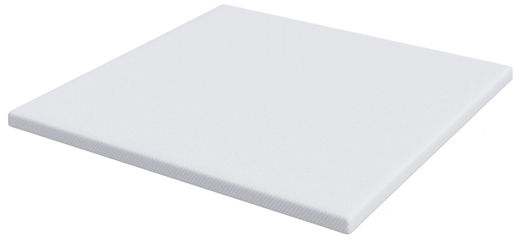 vidaXL Στρώματα Λευκό 200 x 200 cm 100% ύφασμα πολυεστέρα με τζακάρ