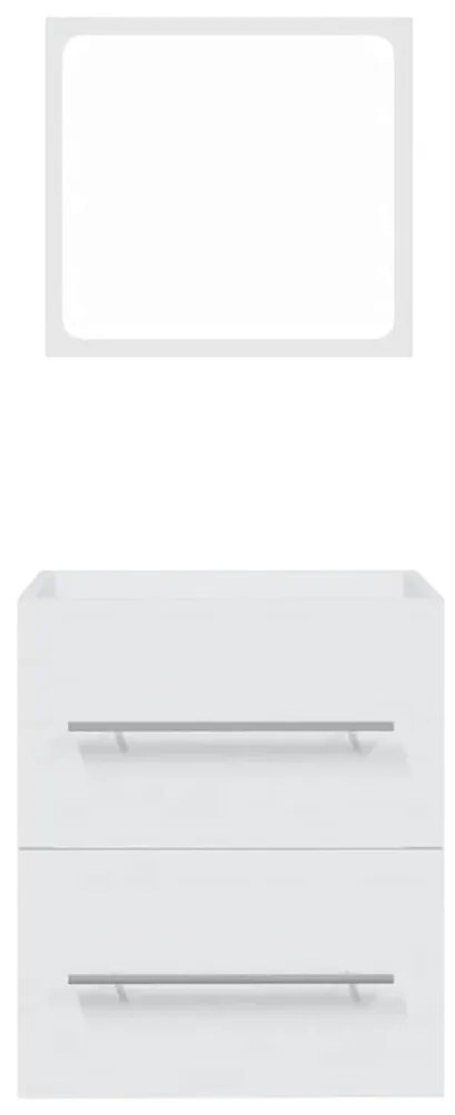 vidaXL Ντουλάπι Μπάνιου με Καθρέφτη Λευκό 41x38,5x48 εκ.