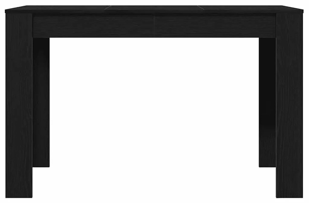 vidaXL Τραπεζαρία Μαύρο Δρυς 120 x 60 x 76 εκ. από Επεξεργασμένο Ξύλο