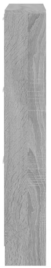 vidaXL Παπουτσοθήκη Γκρι Sonoma 59x17x108 εκ. από Επεξεργασμένο Ξύλο