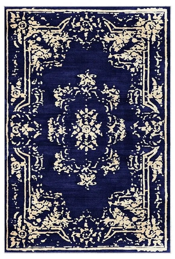 Πατάκια Μπάνιου Kt481 299ANR1636 (Σετ 2τμχ) Blue-Ecru L'essentiel Maison 60x100cm Πολυέστερ