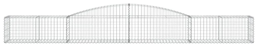 vidaXL Συρματοκιβώτια Τοξωτά 5 τεμ. 400x50x40/60 εκ. Γαλβαν. Ατσάλι