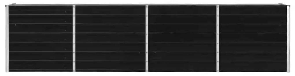 vidaXL Ζαρντινιέρα Ψηλή Ανθρακί 320x40x77 εκ. Γαλβανισμένος Χάλυβας