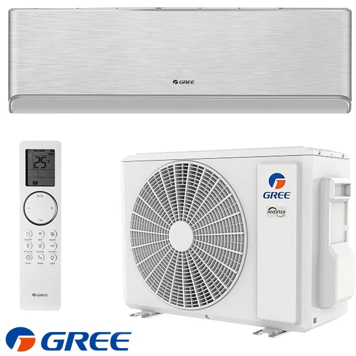 Inverter κλιματιστικό Gree Airy GWH24AVEXF-K6DNA1A - ασημί