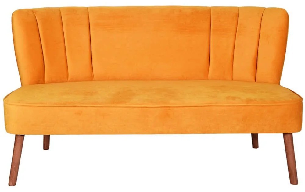 Καναπές Διθέσιος Moon River 558ZEN1247 140x71x78cm Orange