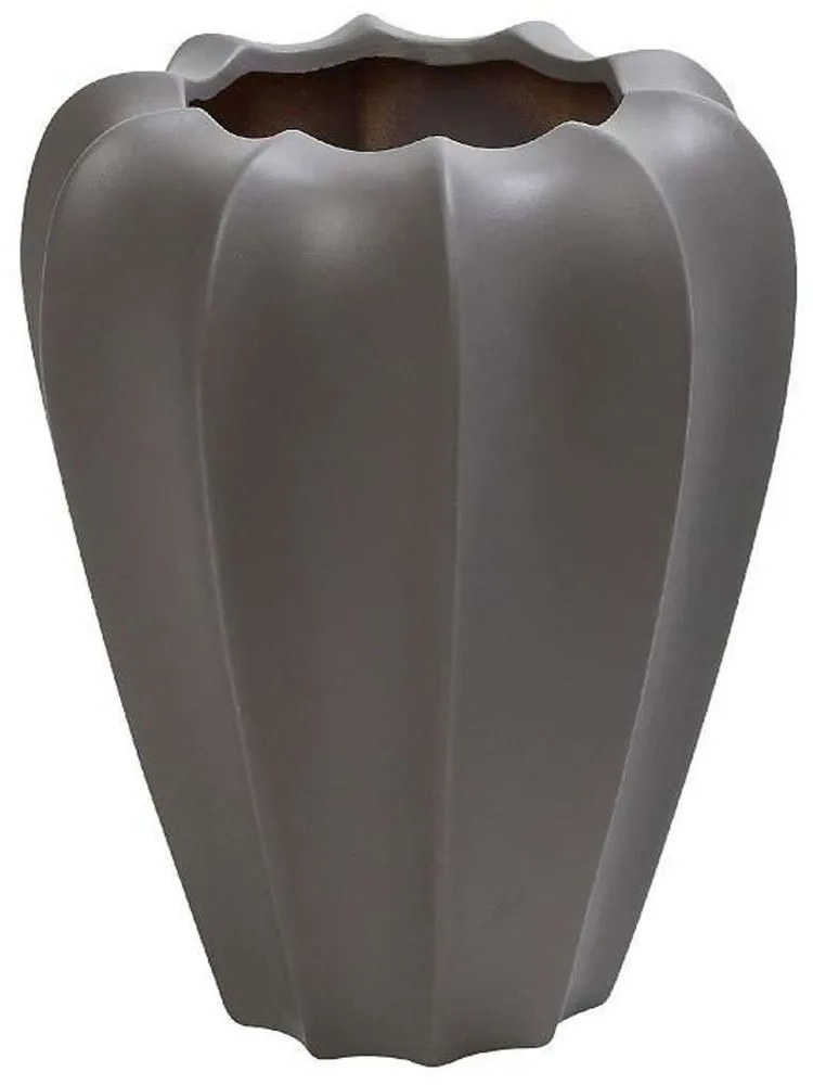 Βάζο Κεραμικό Λωτός MIG118 18x18x22,5cm Dark Grey Espiel Ceramic