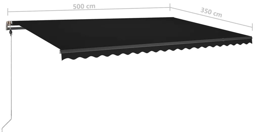 ΤΕΝΤΑ ΣΥΡΟΜΕΝΗ ΧΕΙΡΟΚΙΝΗΤΗ ΜΕ LED ΑΝΘΡΑΚΙ 500X350 ΕΚ. 3069864