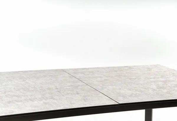 TIZIANO extension table, color: top - light grey / dark grey, legs - dark grey DIOMMI V-CH-TIZIANO-ST