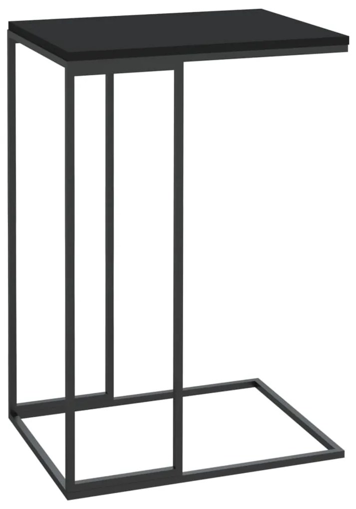 vidaXL Τραπέζι Βοηθητικό Μαύρο 40x30x59 εκ. από Επεξεργασμένο Ξύλο