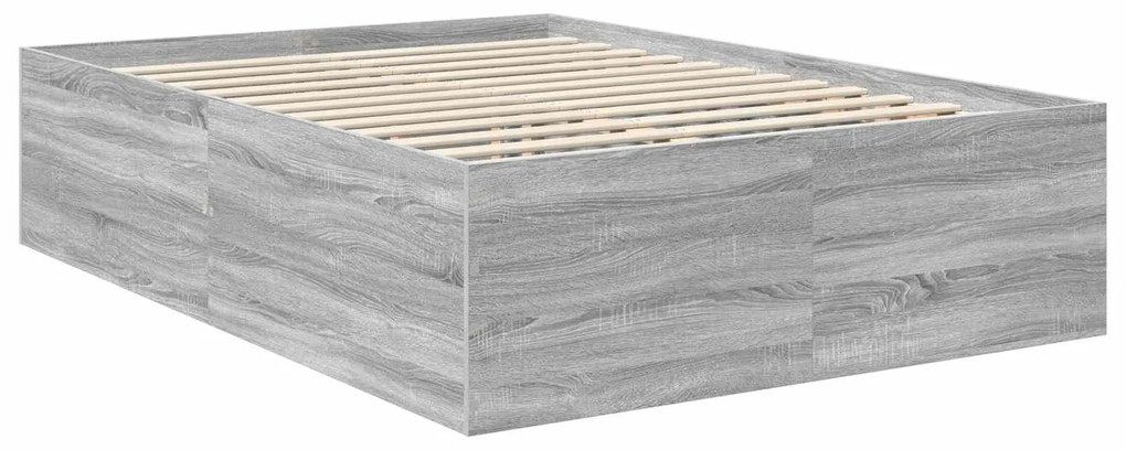 vidaXL Σκελετός Κρεβατιού με κεφαλάρι Γκρίζο Σονομα 150 x 200 cm