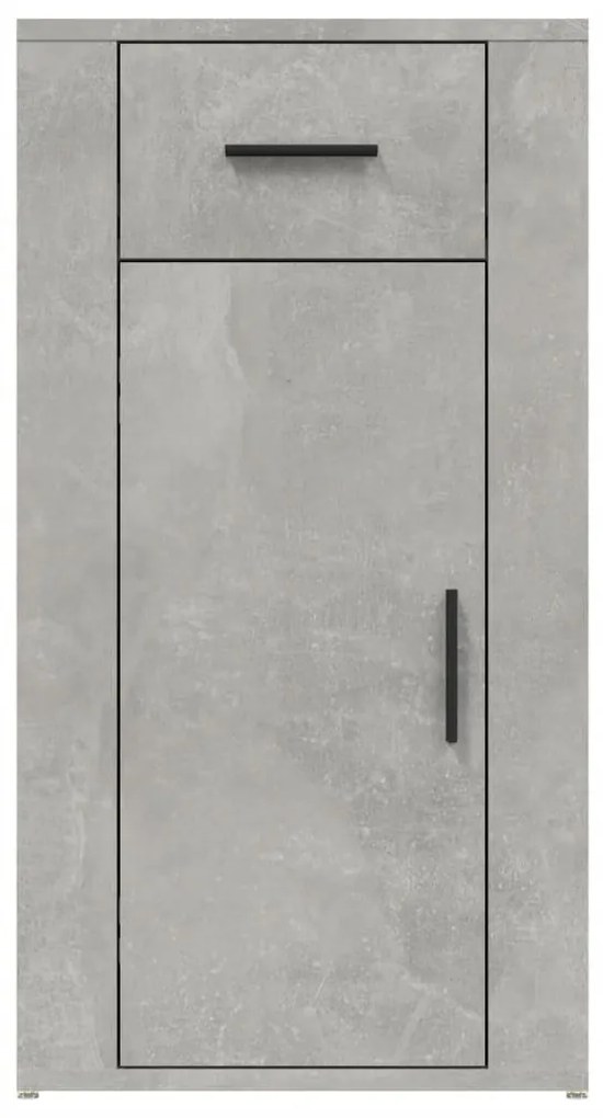 vidaXL Ντουλάπι Γραφείου Γκρι Σκυροδ. 40x49x75 εκ. Επεξεργασμένο Ξύλο