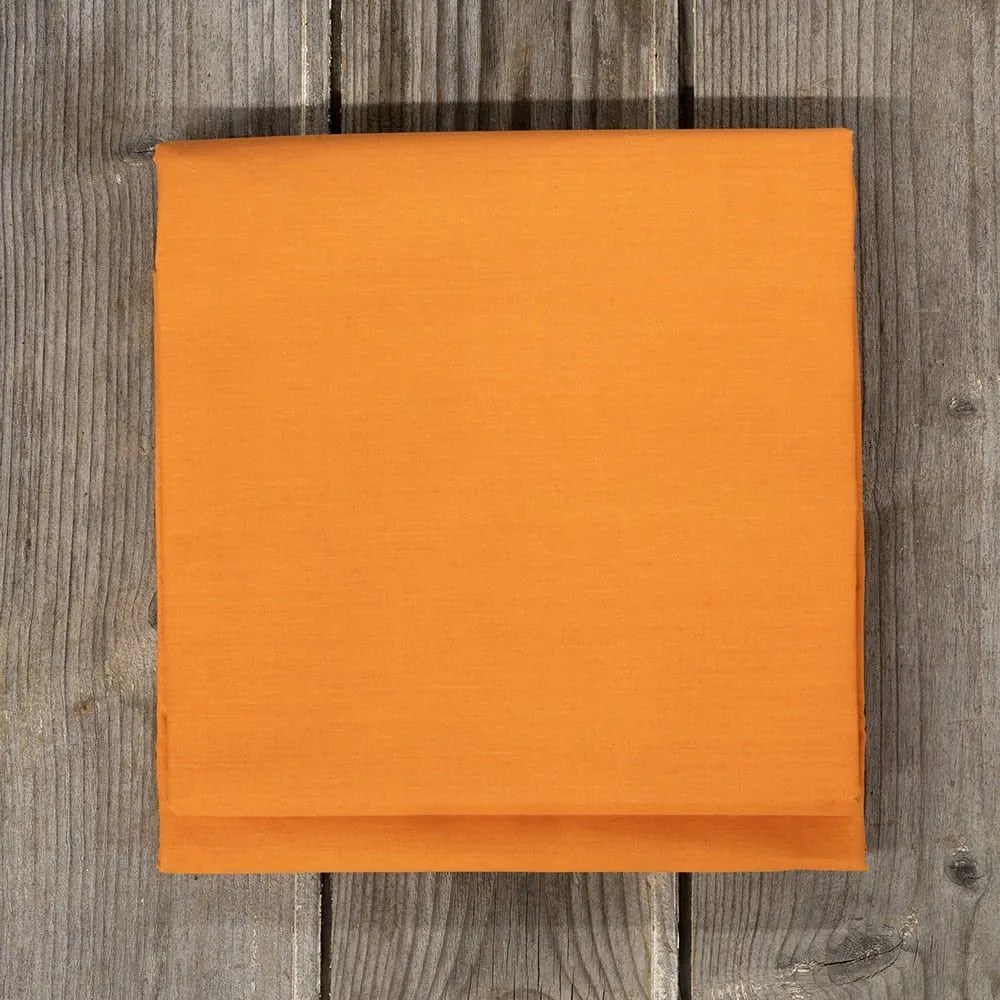 Σεντόνι Unicolors Deep Orange Nima Ημίδιπλο 180x260cm 100% Βαμβάκι
