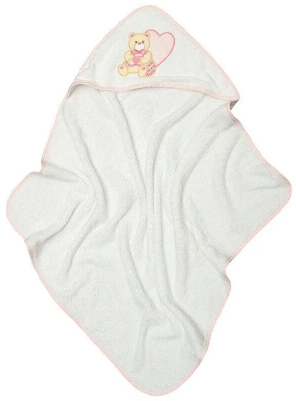 Κάπα κεντητή Heart Pink 75x75