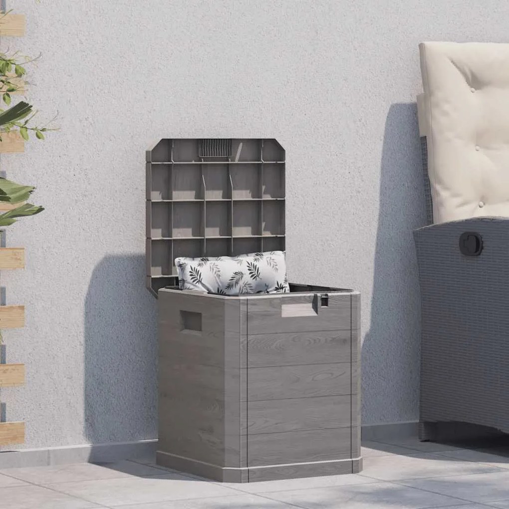vidaXL Μπαούλο Αποθήκευσης Κήπου Καφέ 90 Λίτρα