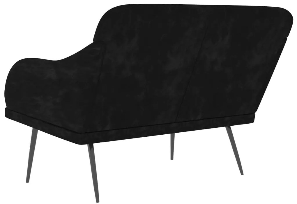 vidaXL Πάγκος Μαύρος 110x76x80 εκ. Βελούδινος