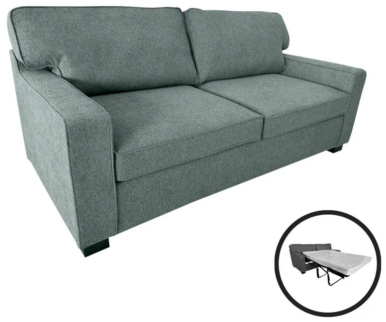 Καναπές-κρεβάτι διθέσιος Polaris pakoworld ύφασμα σε φυστικί απόχρωση181x91x83εκ