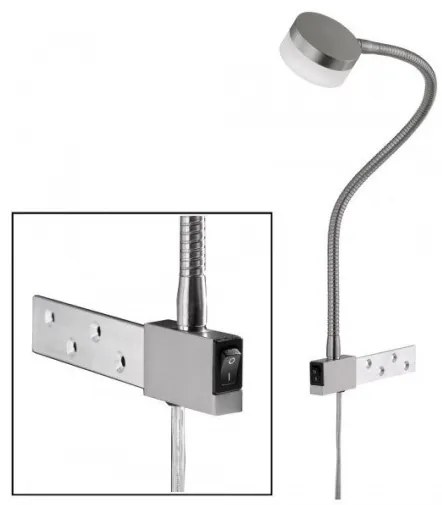 Απλίκα Lug LED Νίκελ ματ από Fischer Honsel-30880-Νίκελ Ματ 30880