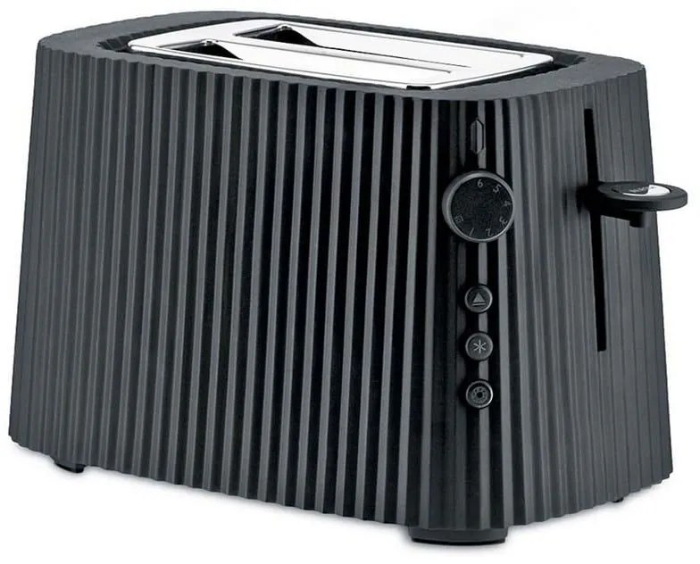 Φρυγανιέρα Plissé MDL08 B 850W 34x18,5x25cm Black Alessi Polyresin