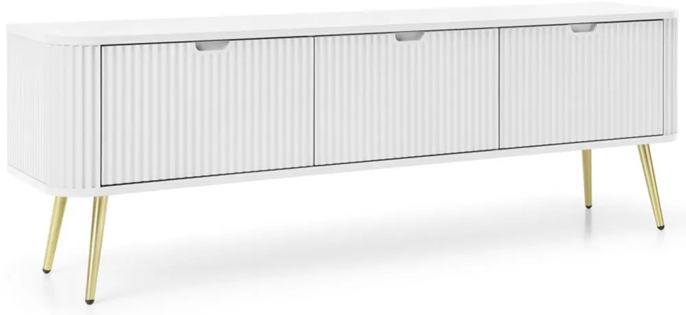 Έπιπλο Τηλεόρασης Zova P_ZOVA_RTV-168_Bi_GL 168x39x57cm White-Gold