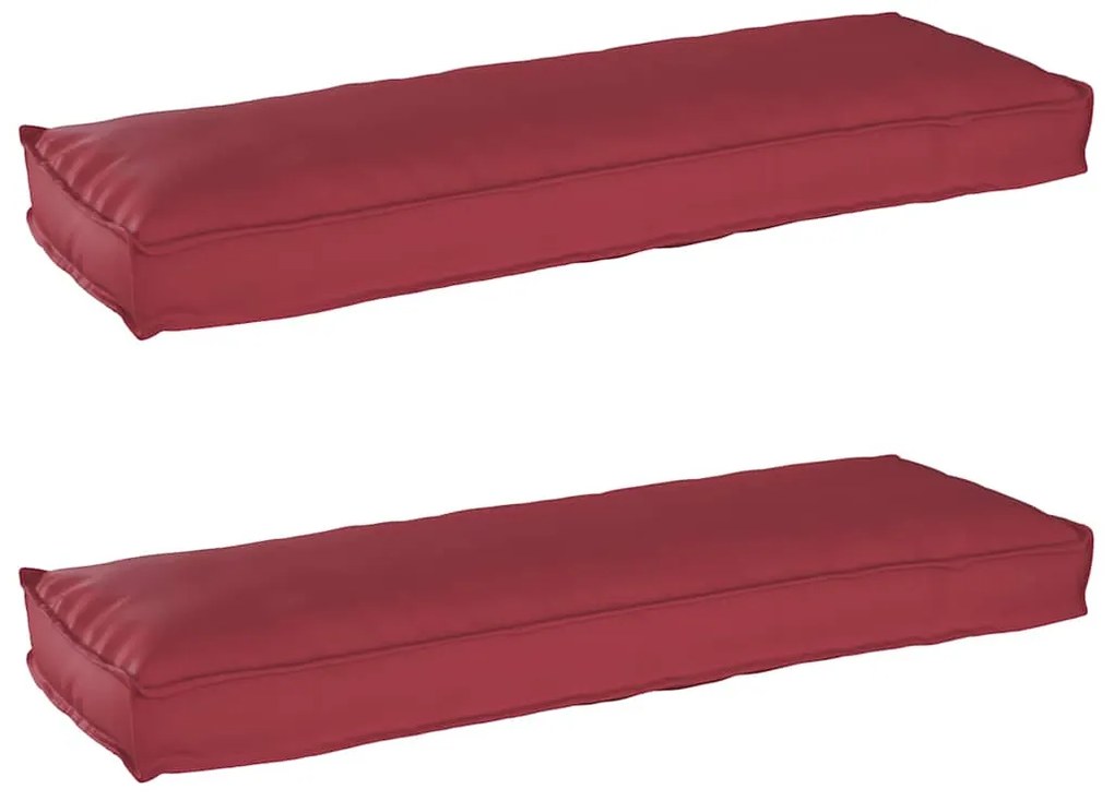 vidaXL Σετ Μαξιλαριών Πάγου 2 pcs Μπορντό 120 x 40 x 8 εκ