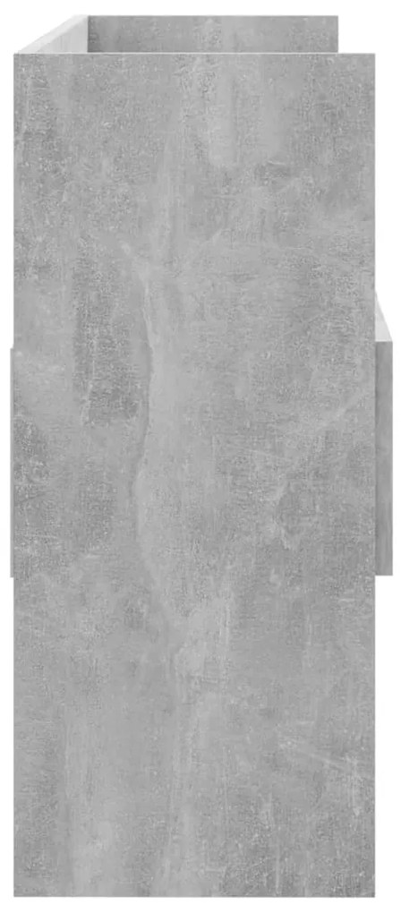 vidaXL Μπουφές Γκρι Σκυροδέματος 105 x 30 x 70 εκ. από Επεξ. Ξύλο