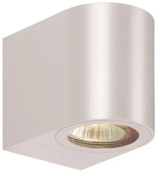 Σποτ Φωτιστικό Τοίχου DOWN Πλαστικό IP54 GU10 8X7X9.5εκ Eurolamp 145-82060 Λευκό