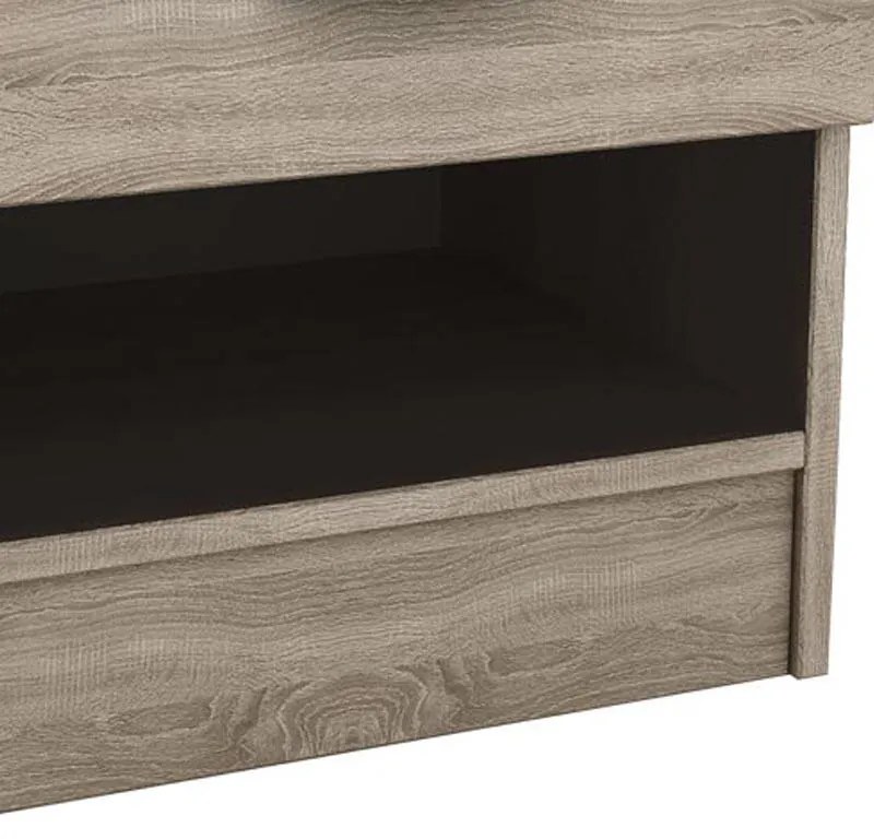 Κομοδίνο Deco 112 με ένα συρτάρι χρώμα sonoma 40x35,5x41 40x35.5x41 εκ.