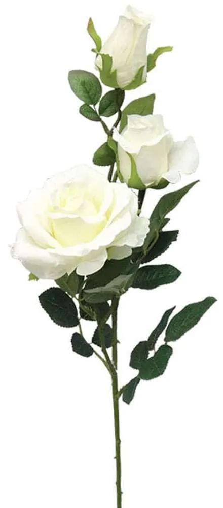 Τεχνητό Λουλούδι Τριαντάφυλλο 00-00-16026-1 67cm Ecru Marhome Συνθετικό Υλικό
