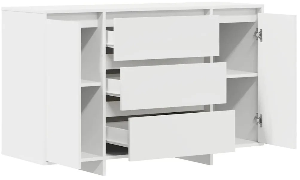 vidaXL Πλαϊνό γραφείο Λευκό 120 x 41 x 75 εκ. Επεξεργασμένο ξύλο