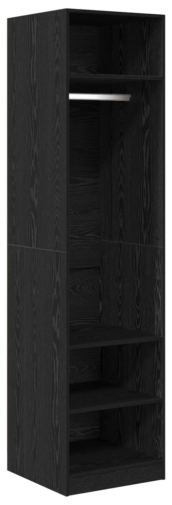 vidaXL Ντουλάπι Μαύρη δρυς 50 x 50 x 200 εκ. Επεξεργασμένο ξύλο