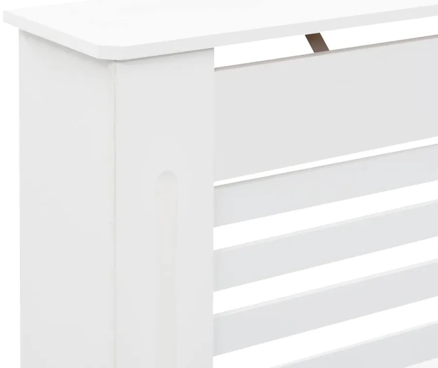 vidaXL Κάλυμμα Καλοριφέρ Λευκό 112 x 19 x 81,5 εκ. από MDF