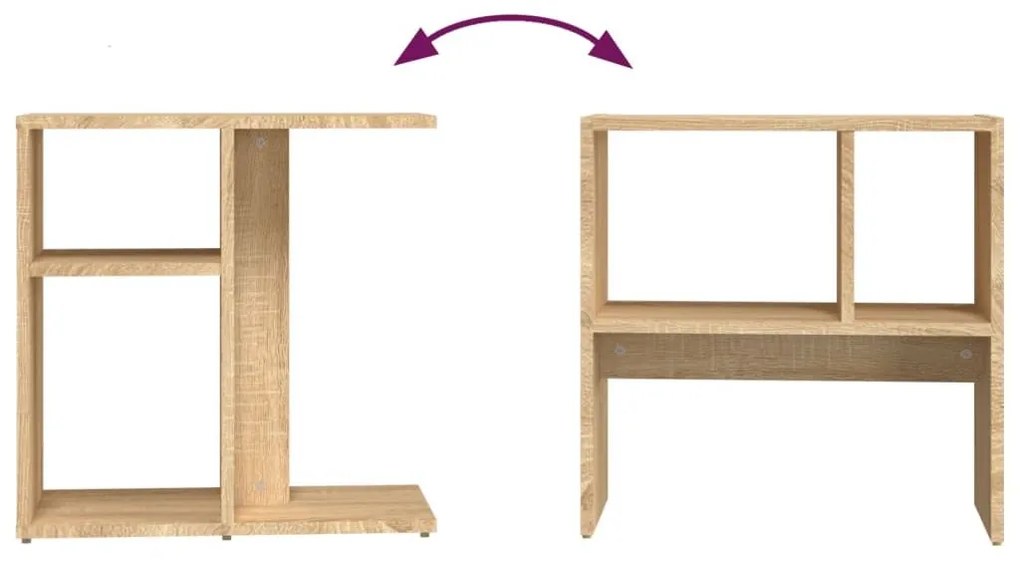Τραπέζι Βοηθητικό Sonoma Δρυς 50 x 30 x 50 εκ. Επεξ. Ξύλο - Καφέ