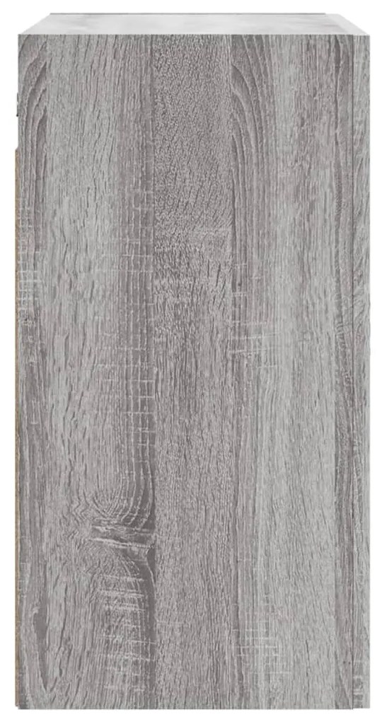 vidaXL Ντουλάπι Τοίχου Γκρι Sonoma 60x31x60 εκ. από Επεξεργασμένο Ξύλο