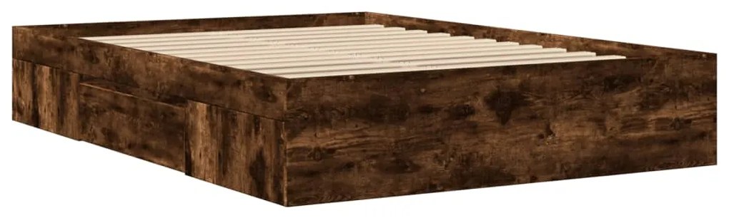 vidaXL Πλαίσιο Κρεβατιού Χωρ. Στρώμα Καπ. Δρυς 120x190 εκ. Επ. Ξύλο