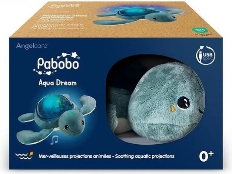 Pabobo Προτζέκτορας με Ήχους Aqua Effect Turtle