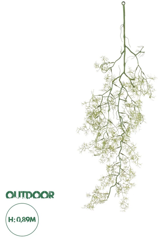 GloboStar® Artificial Garden EUCALYPTUS HANGING BRANCH 20409 Τεχνητό Διακοσμητικό Κρεμαστό Φυτό Ευκάλυπτος Υ89cm