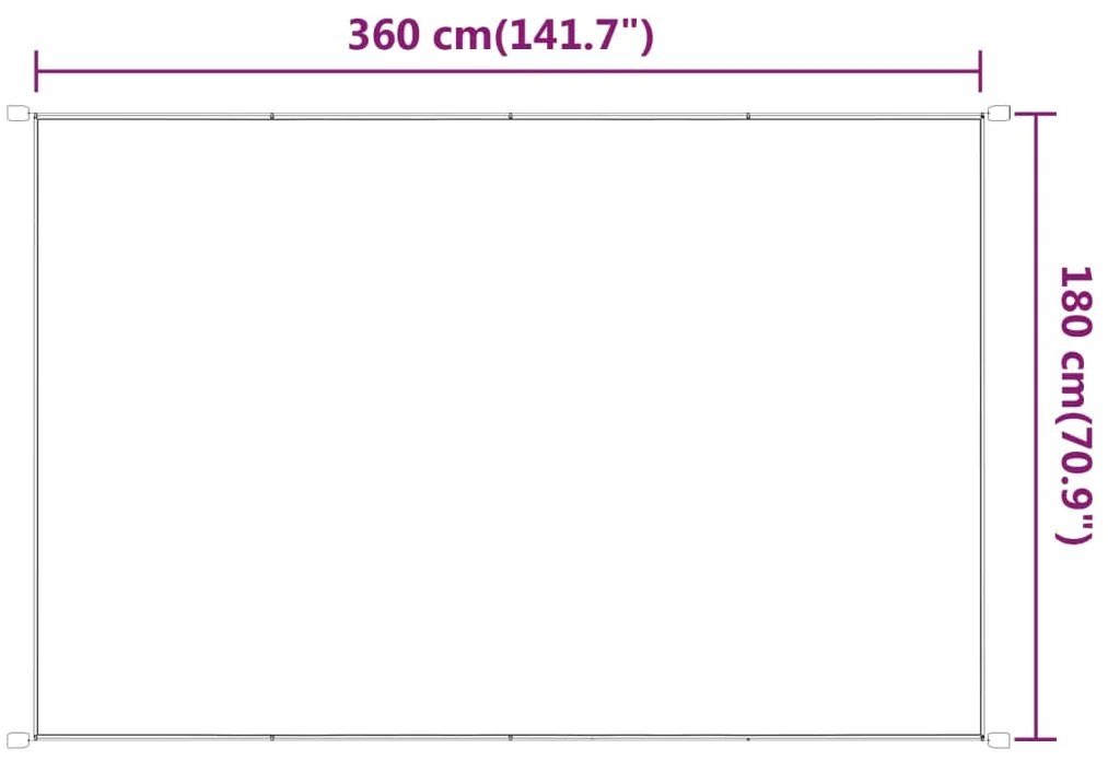 vidaXL Τέντα Κάθετη Μπεζ 180 x 360 εκ. από Ύφασμα Oxford