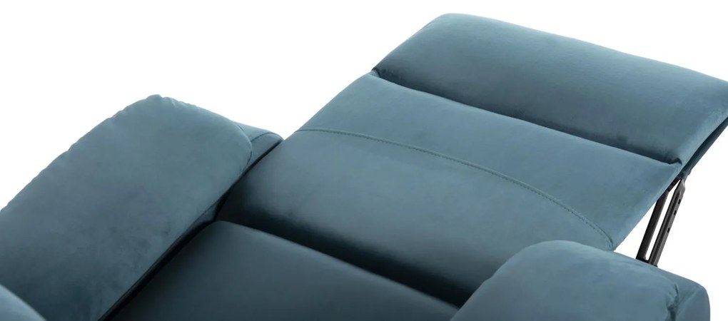 Πολυθρόνα YASUMU RELAX C9783.06 Πετρόλ Βελούδο 80x93x100Υεκ. 80x93x100 εκ.