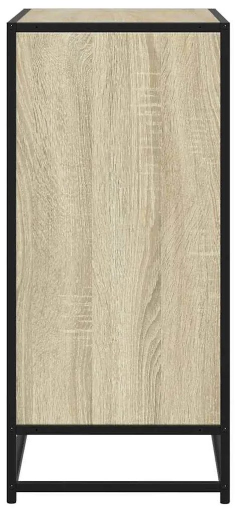 Sideboard Sonoma Oak 68x35x76cm Κατασκευασμένο ξύλο και μέταλλο - Καφέ