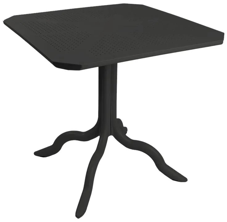 Τραπέζι Icon PP σε ανθρακί απόχρωση 80x80x74.5εκ 80x80x74.5 εκ.