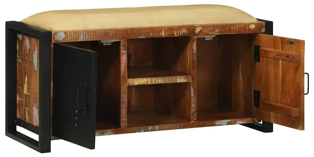 vidaXL Ντουλάπα Πολύχρωμο 100 x 35 x 50 εκ Μασίφ ανακυκλωμένο ξύλο