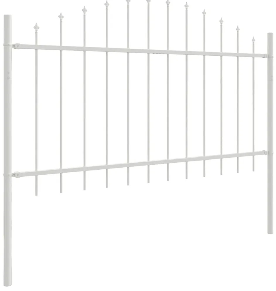 vidaXL Φράχτης Κήπου 7 pcs Λευκό 170 x 140 εκ