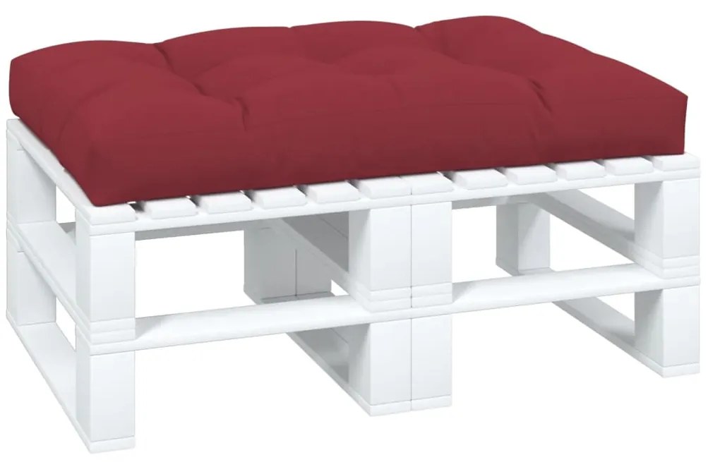vidaXL Μαξιλάρι Παλέτας Μπορντό 120 x 80 x 12 εκ. Υφασμάτινο