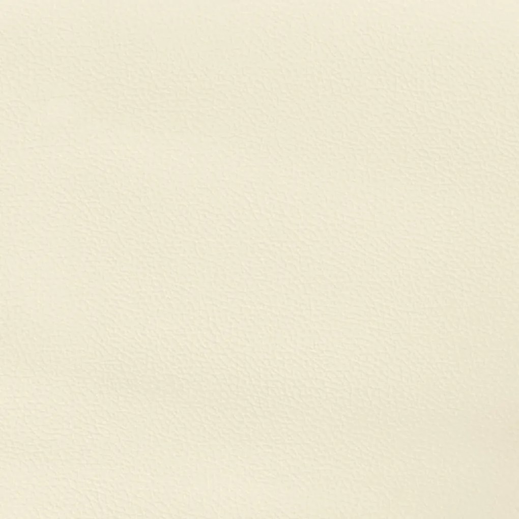 vidaXL Κεφαλάρι Κρεμ 100x5x118/128 εκ. από Συνθετικό Δέρμα