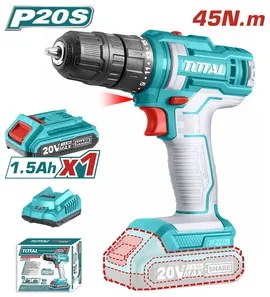 TOTAL TDLI20051 Δραπανοκατσάβιδο μπαταρίας λιθίου 20V / 1.5Ah / 45Nm / 1 μπαταρία