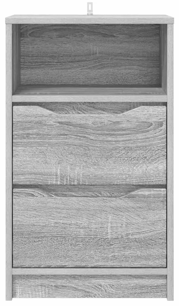 vidaXL Κομοδίνο Γκρίζο Σονομα 40 x 30 x 467 εκ Επεξεργασμένο ξύλο