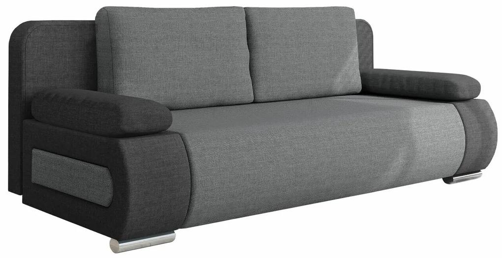 Καναπές κρεβάτι Comfivo 144, Αριθμός θέσεων: 2, Αποθηκευτικός χώρος, Ανοιχτό γκρι, Σκούρο γκρι, 77x200x92cm, 66 kg, Πόδια: Πλαστική ύλη | Epipla1.gr