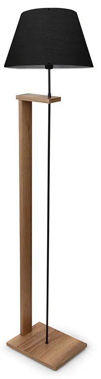 Φωτιστικό δαπέδου Lumino Ε27 μαύρο-καρυδί Φ38x150εκ Model: 202-000047